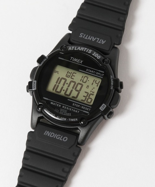 Needles✖️TIMEX INDIGLO デジタル腕時計 黒 TIMEX 「TIMEX」 デジタル腕時計 ONE ブラック系その他 メンズ