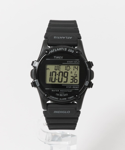 TIMEX デジタル腕時計 ブラック TIMEX 「TIMEX」 デジタル腕時計 ONE ブラック系その他 メンズ