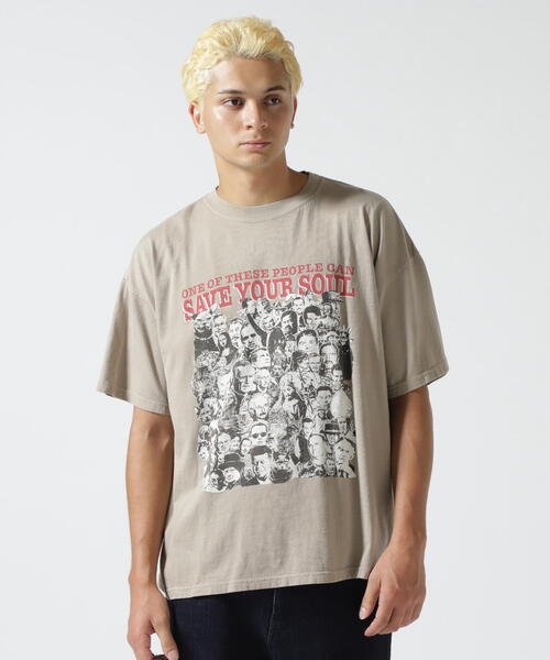 新品　REMI RELIEF/レミレリーフ DALLAS Tシャツ REMI RELIEF/レミレリーフ】DALLAS Tシャツ(BROWN)（Tシャツ