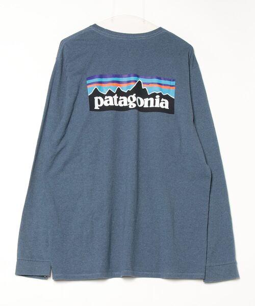 patagonia ネイビー 長袖シャツ S patagonia 「patagonia」 長袖Tシャツ L ダークブルー メンズ