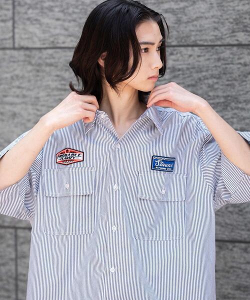 WEGO（ウィゴー） シャツ 半袖 WEGO/オックスフォードワッペンシャツ