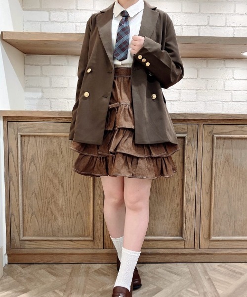 F i.n.t（フィント） tシャツ タータンチェックネクタイ付きシャツ