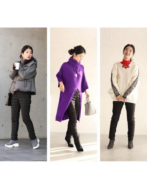 「CAWAII」 「piacere」イージーパンツ L ブラック レディース_画像8