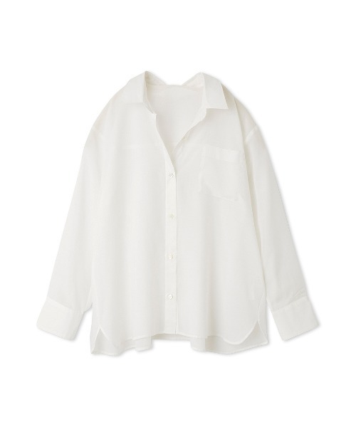 SNIDEL（スナイデル） ブラウス シャツ Sustainableシアーシャツ
