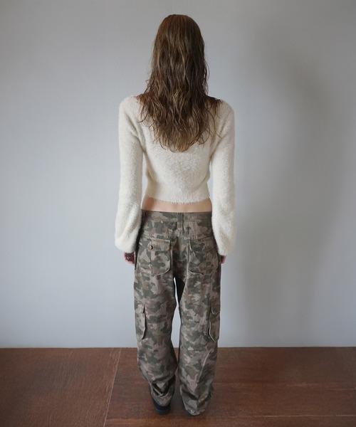 SCULPTOR Camo Linen カーゴ ジョガーパンツ SCULPTOR] Camo Linen