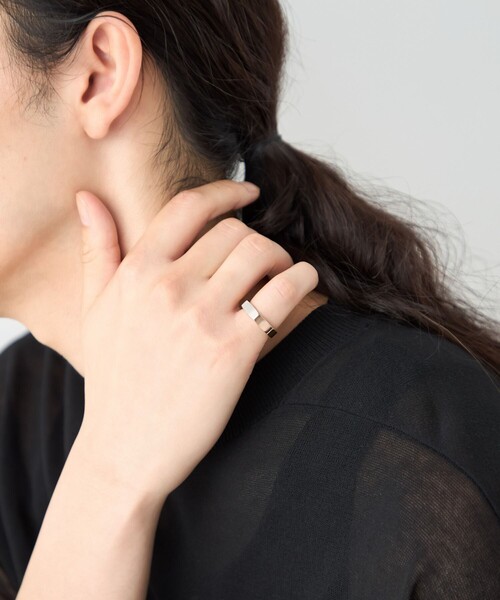 ete（エテ） 指輪 リング 「トリカラー」 ボクシー リング ミディアム