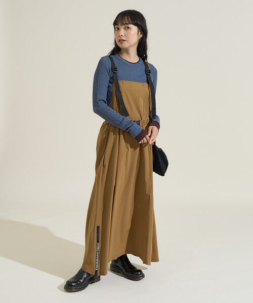 FREAK'S STORE THOUSAND MILE サロペットワンピース 新 FREAK'S STORE ワンピース THOUSAND MILE × STORE/サウザンド