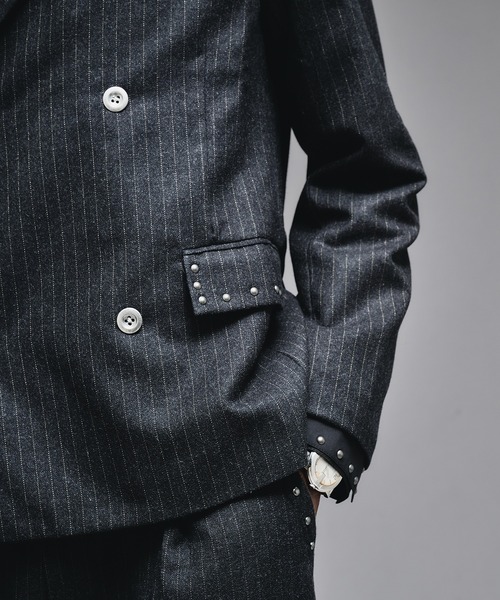 ジャケット・アウター admance  Tailored Set Up ANDER HUNK ジャケット テーラードジャケット Studs Design