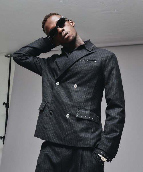 ANDER HUNK スタッズジャケット ANDER HUNK ジャケット テーラードジャケット Studs Design Tailored