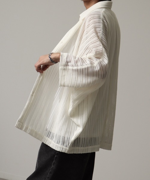 「welise」 半袖シャツ M ホワイト系その他 メンズ_画像3