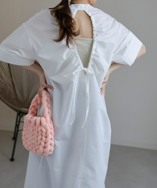 「sakishimatokyo」 半袖ワンピース FREE ホワイト レディース_画像5