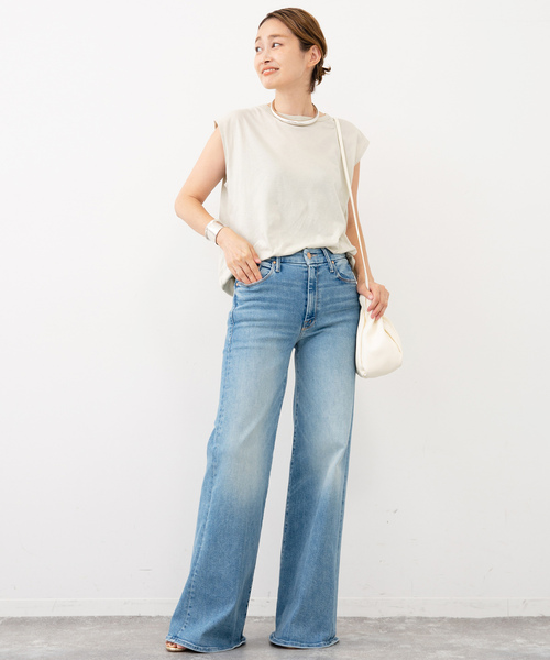 「CALUX」 半袖Tシャツ FREE ブルー系その他 レディース_画像2