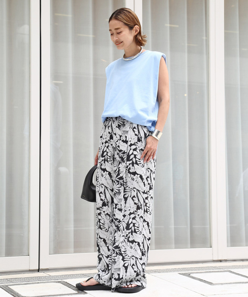 「CALUX」 半袖Tシャツ FREE ブルー系その他 レディース_画像3