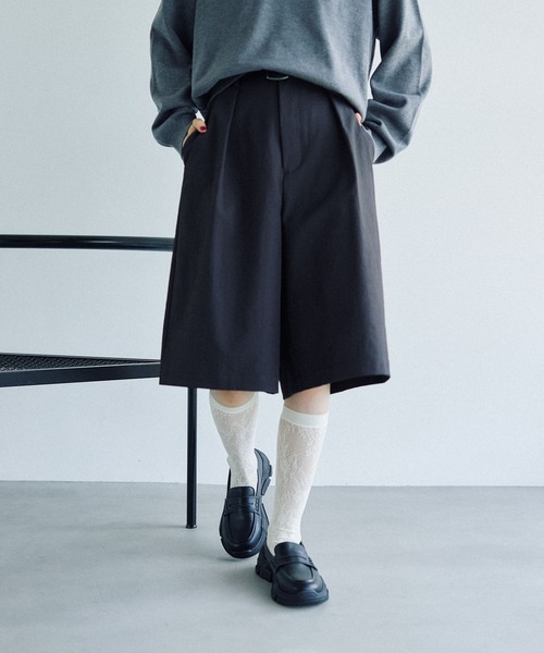 LEPSIM（レプシィム） ハーフパンツ パンツ ツイルハーフパンツ 588182