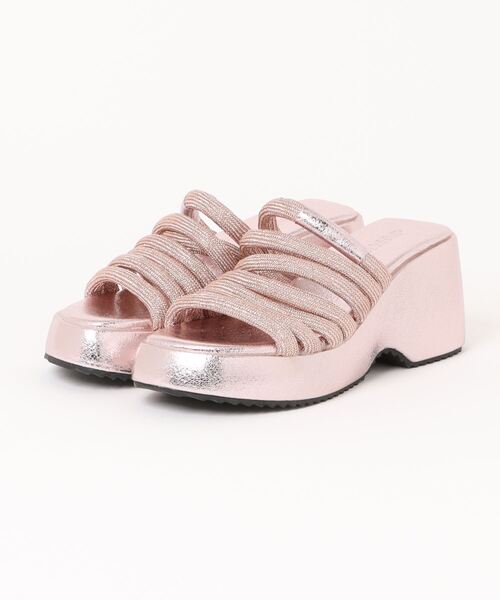 「ANAP」 フラットサンダル M ピンク レディース_画像2