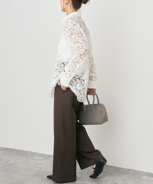 Spick＆Span（スピック アンド スパン） ブラウス シャツ レースシャツ