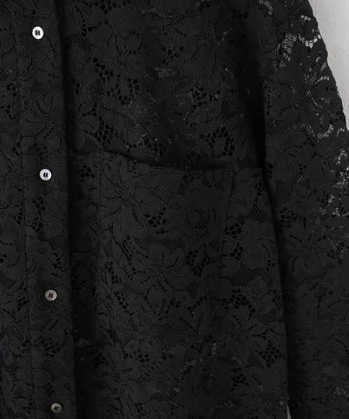 Spick＆Span（スピック アンド スパン） ブラウス シャツ レースシャツ