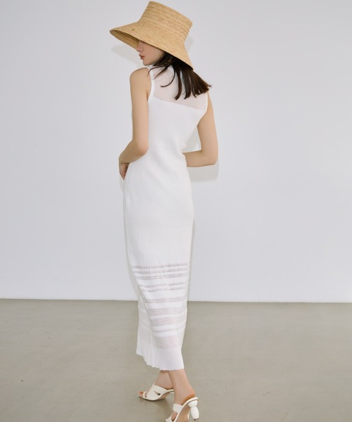 「EIMY ISTOIRE」 ノースリーブワンピース FREE ホワイト レディース_画像2