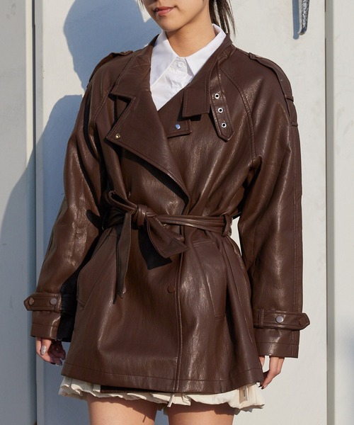 わ*ん様   trench coat トレンチコート Chick トレンチコート コート レディース : ZOZOTOWN Yahoo!店 - 通販