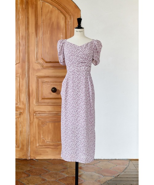 Her lip to 半袖ワンピース X-SMALL ピンク レディース : ZOZOTOWN