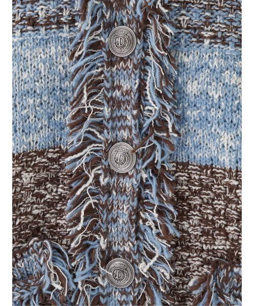 Darich（ダーリッチ） カーディガン ツイードボーダーニット