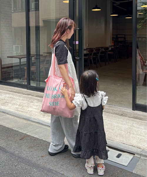PILIT ワンピース 「KIDS」カットレース ティアードキャミワンピース