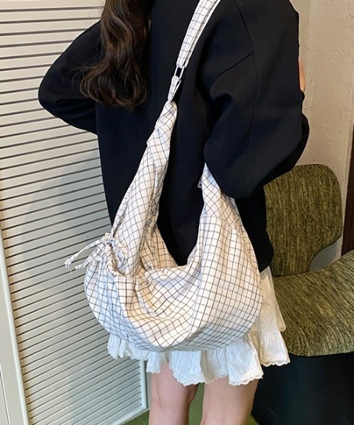 ショルダーバッグ バッグ チェック柄ショルダーバッグ レディース