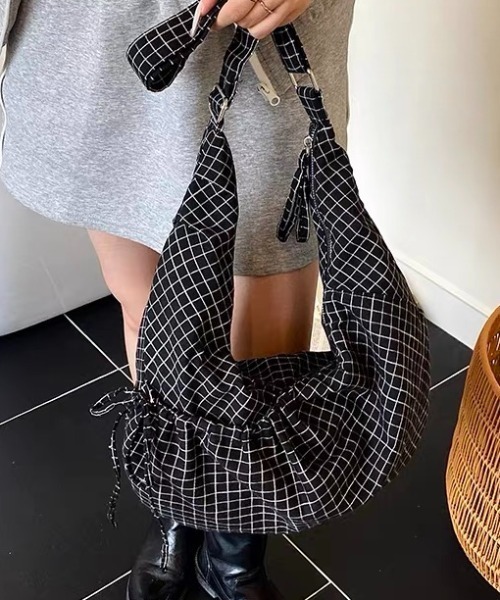 チェック柄ショルダーバッグ ショルダーバッグ バッグ チェック柄ショルダーバッグ レディース