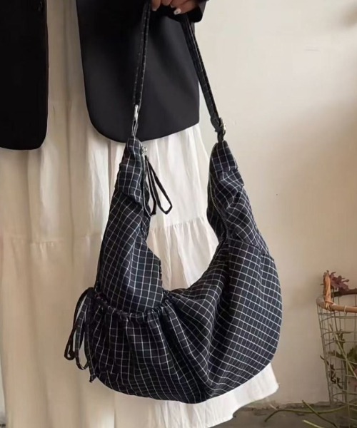 ショルダーバッグ バッグ チェック柄ショルダーバッグ レディース