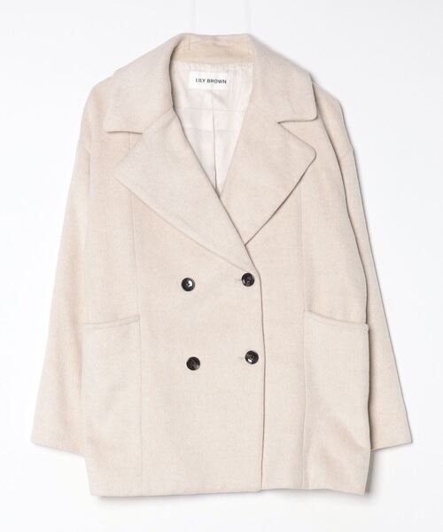 LILY BROWN（リリーブラウン） チェスターコート ONE SIZE ベージュ