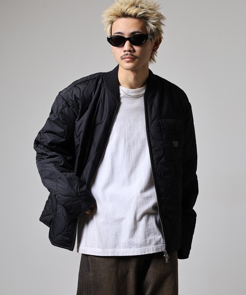 ナイロンジャケット GUESS JEANS GJ QUILTED PUFFER JACKET ゲス