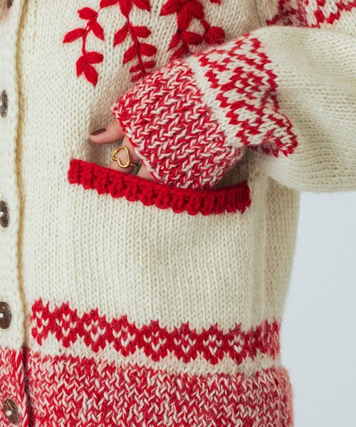 ROSE BUD（ローズバッド） カーディガン (CREOLME)NEPAL KNIT CARDIGAN