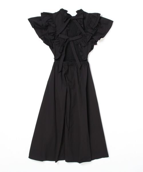 「CAROLINA GLASER」 半袖ワンピース MEDIUM ナチュラル レディース_画像2