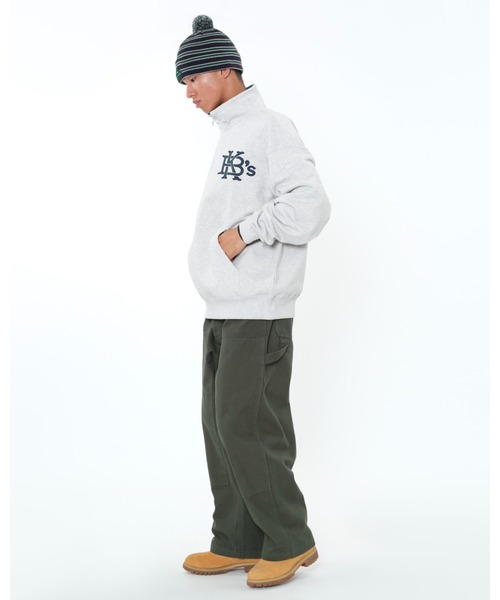 KEBOZ（ケボズ） トレーナー スウェット EFG SWEAT HALF ZIP メンズ