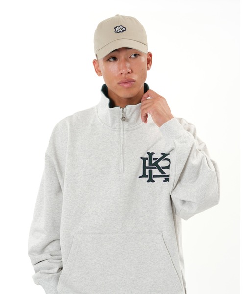 KEBOZ（ケボズ） トレーナー スウェット EFG SWEAT HALF ZIP メンズ