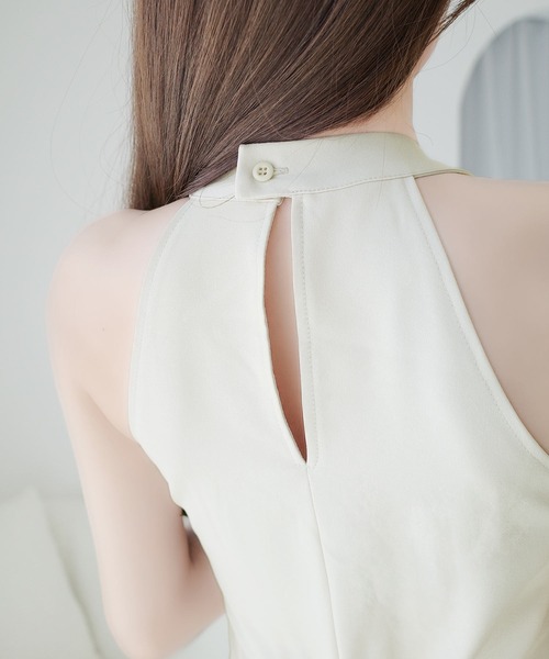 「mily bilet」 ノースリーブワンピース SMALL アイボリー レディース_画像8