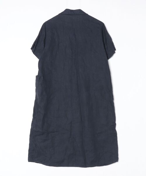 「nisica」 シャツワンピース 1 ネイビー レディース_画像2