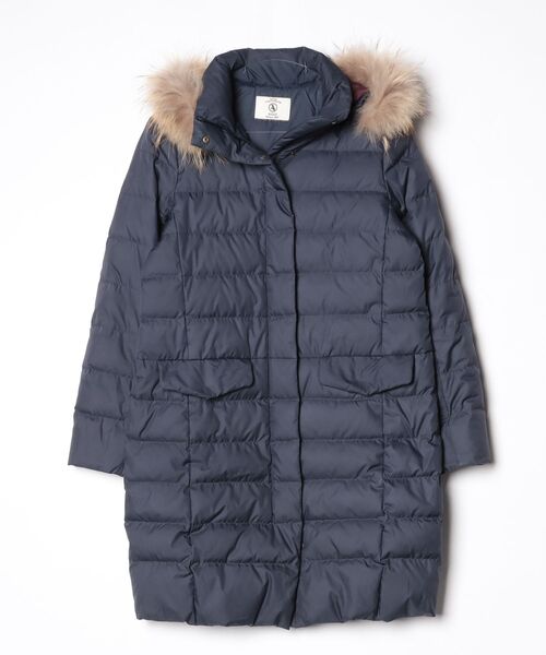 【ねこ☆(諸般の事情により再開未定です)さま専用】 AIGLE ダウンコート AIGLE（エーグル） ダウンコート S ネイビー レディース : ZOZOTOWN