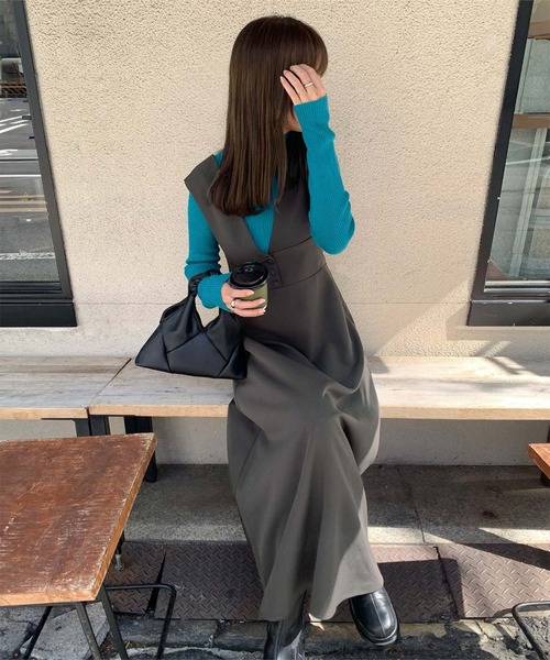 「titivate」 ノースリーブワンピース S アイボリー レディース_画像7