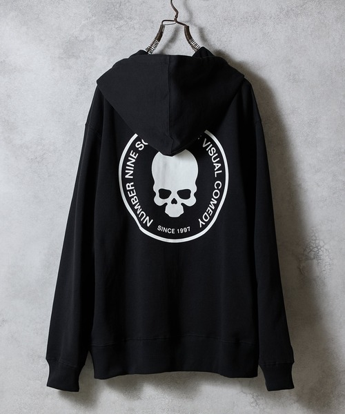 Number Nine ブラックパーカー　2000年代頃 ナンバーナイン NUMBER (N)INE ZIP HOODIE / フーディー / パーカー