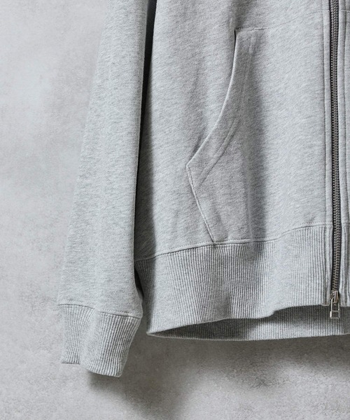 NUMBER (N)INE グレー フード付きパーカー NUMBER (N)INE（ナンバーナイン） パーカー ZIP HOODIE/ワンポイント