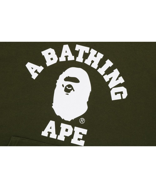 A BATHING APE（アベイシングエイプ） パーカー COLLEGE PULLOVER
