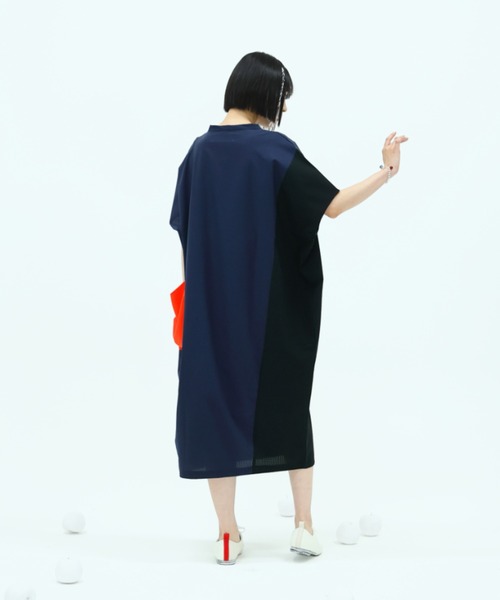 「bedsidedrama」 ノースリーブワンピース 1 ネイビー レディース_画像8