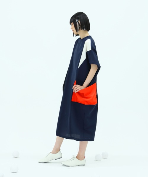 「bedsidedrama」 ノースリーブワンピース 1 ネイビー レディース_画像9