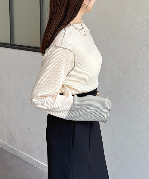 「Thevon」 長袖カットソー FREE ブラック レディース_画像5