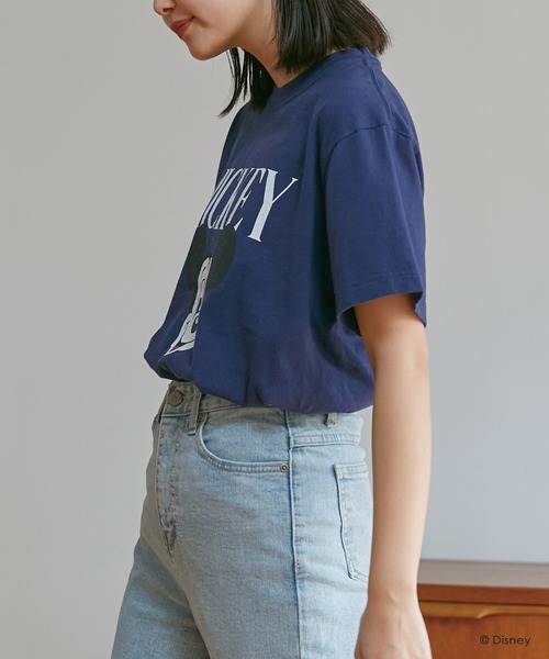 「GOOD ROCK SPEED」 半袖Tシャツ L ネイビー レディース_画像2