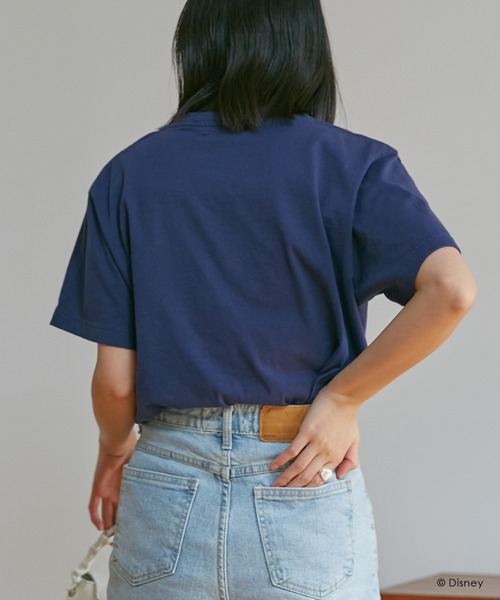 「GOOD ROCK SPEED」 半袖Tシャツ L ネイビー レディース_画像3