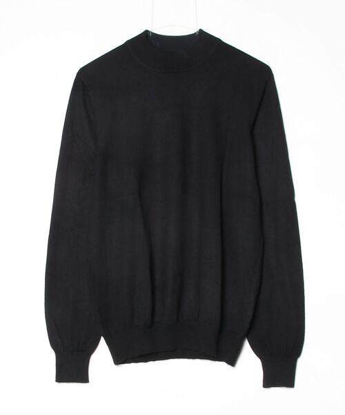 Gran Sasso コットンニット ブラック　サイズ50 Gran Sasso（グランサッソ） 長袖ニット 50 ブラック メンズ