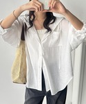 ブラウス シャツ 夏に活躍!フード付きオーバー...の詳細画像1