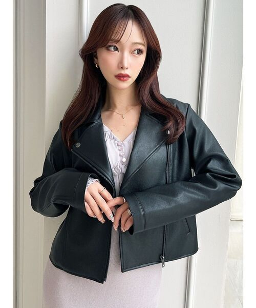 RESEXXY（リゼクシー） レザージャケット ライダース フェイクレザー